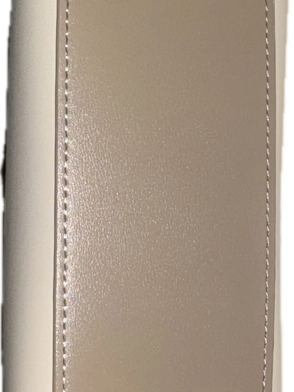 NWT Cream Taupe Structured Top-Handle Women's Kelly  Handbag w Crossbody Strap